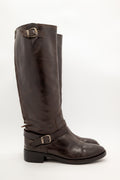 LOCALE  - Western Boot Dark-brown