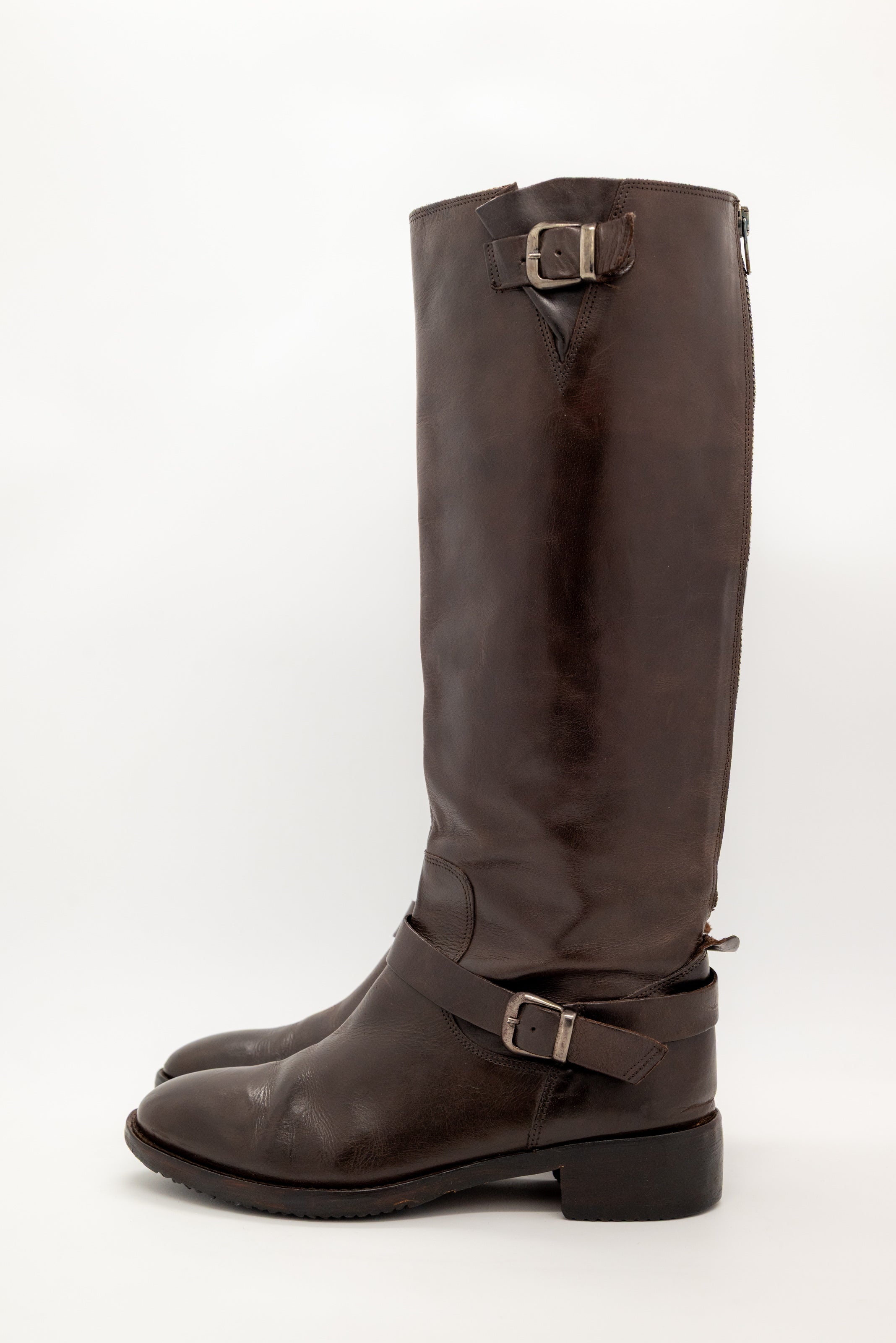 LOCALE  - Western Boot Dark-brown