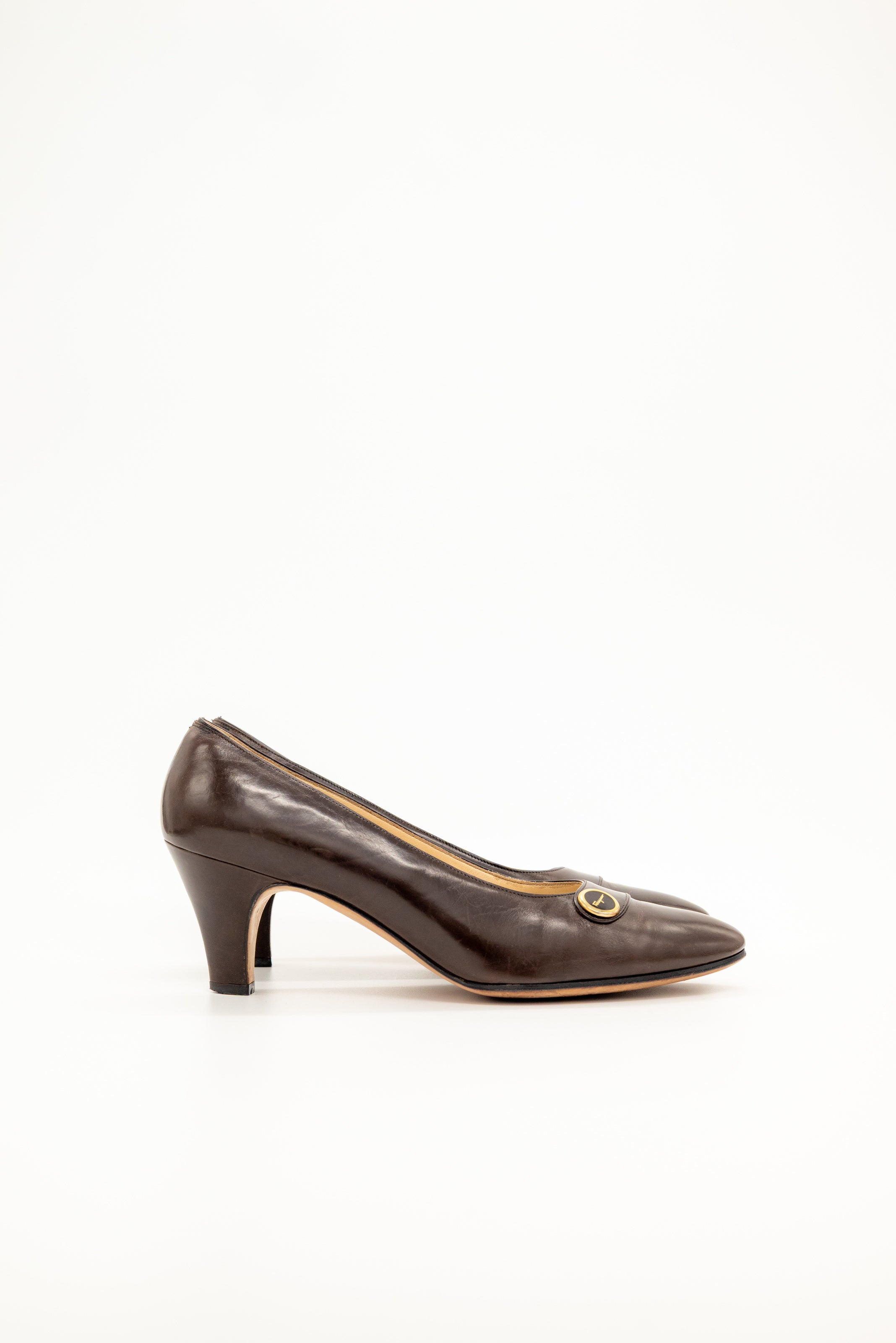 FERRAGAMO - Pump Dark-brown