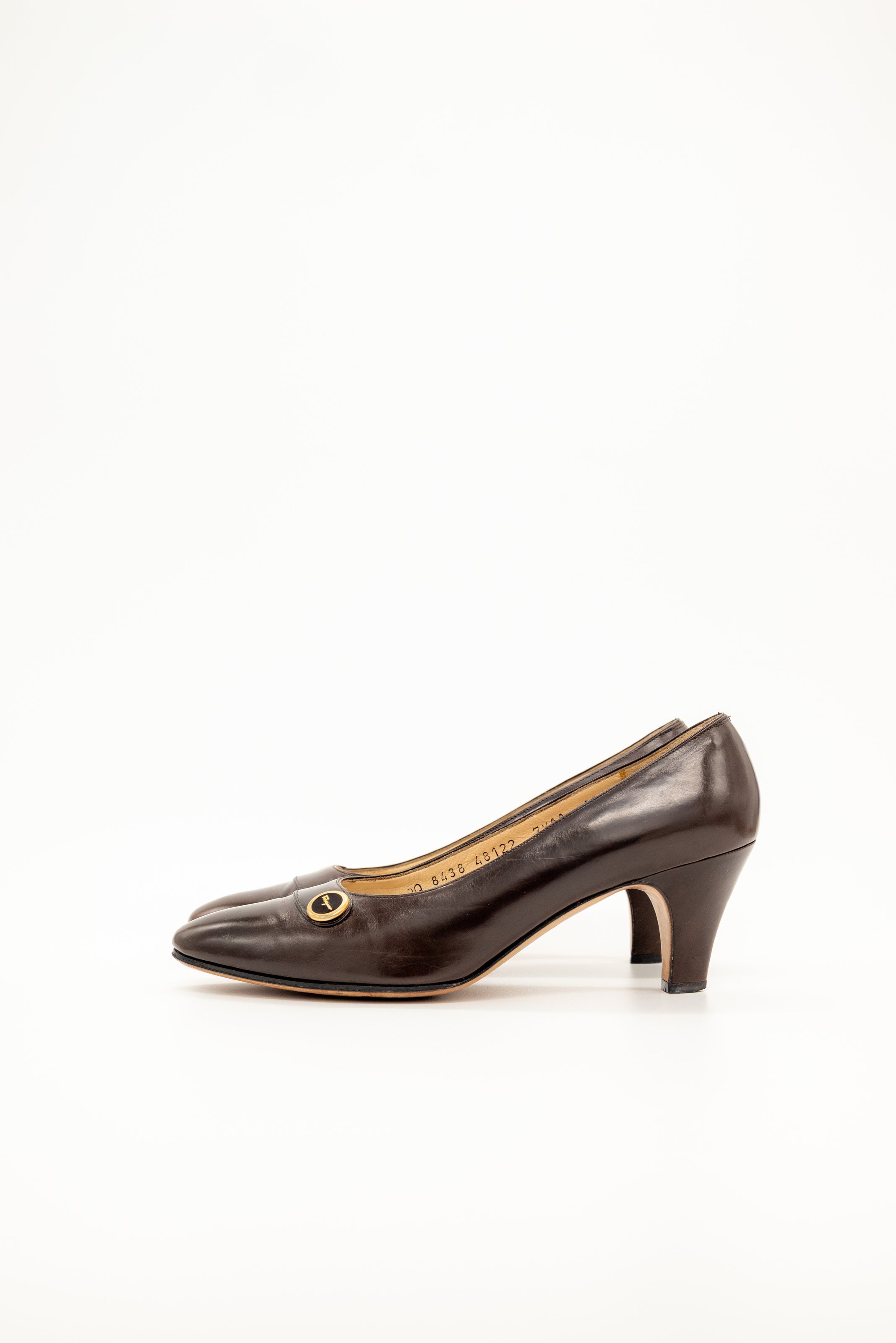 FERRAGAMO - Pump Dark-brown