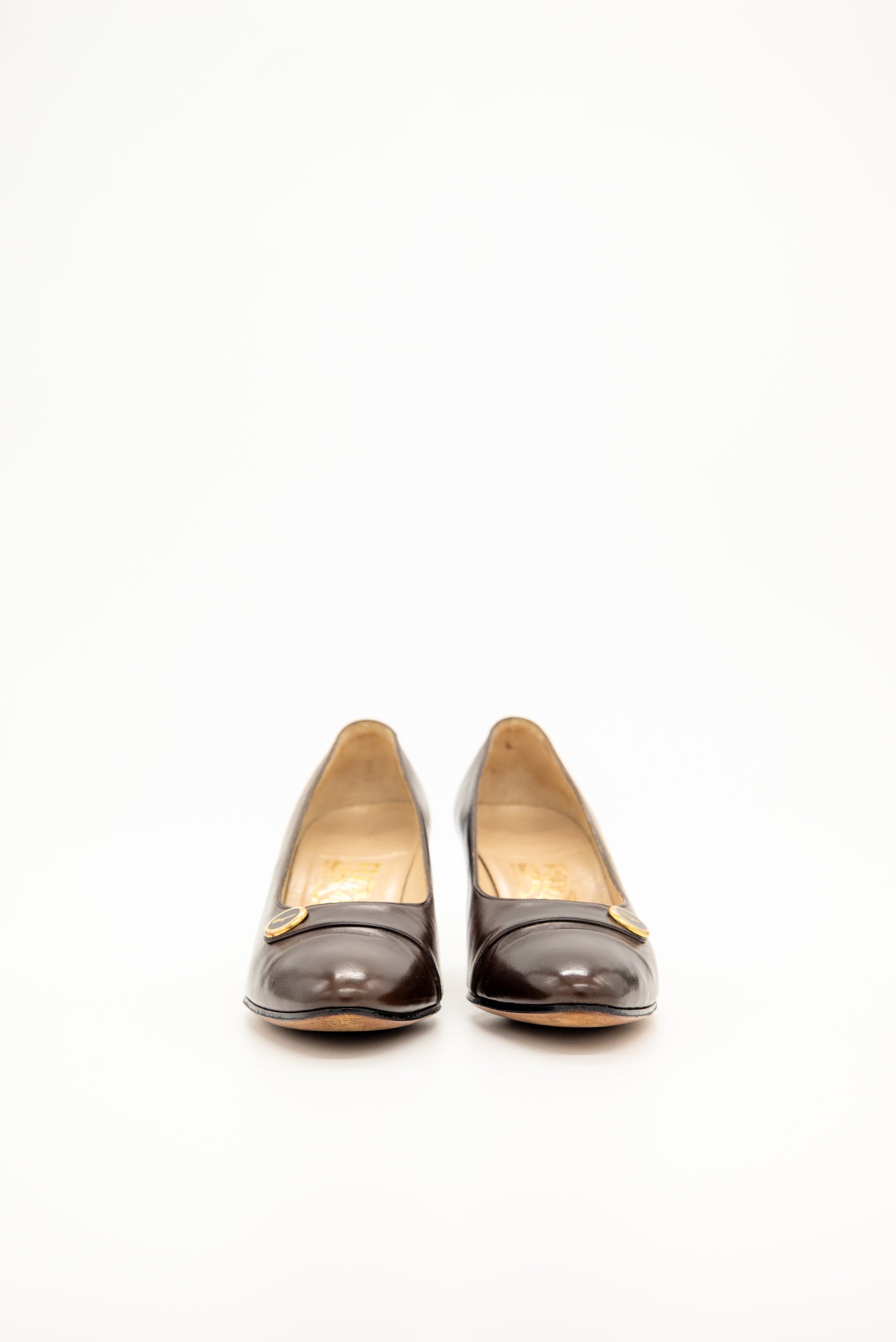 FERRAGAMO - Pump Dark-brown